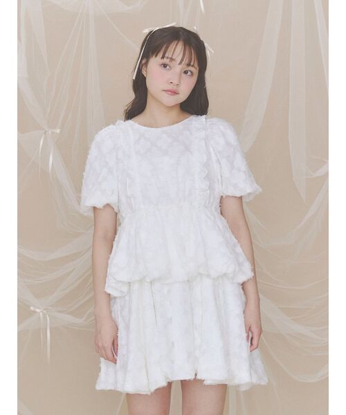 merry jenny(メリージェニー)の「バルーンパフミニワンピース(ワンピース・レディース・ブラック/ブルー/オフホワイト・FREE)」の17枚目の写真
