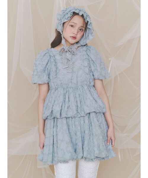 merry jenny(メリージェニー)の「バルーンパフミニワンピース(ワンピース・レディース・ブラック/ブルー/オフホワイト・FREE)」の20枚目の写真