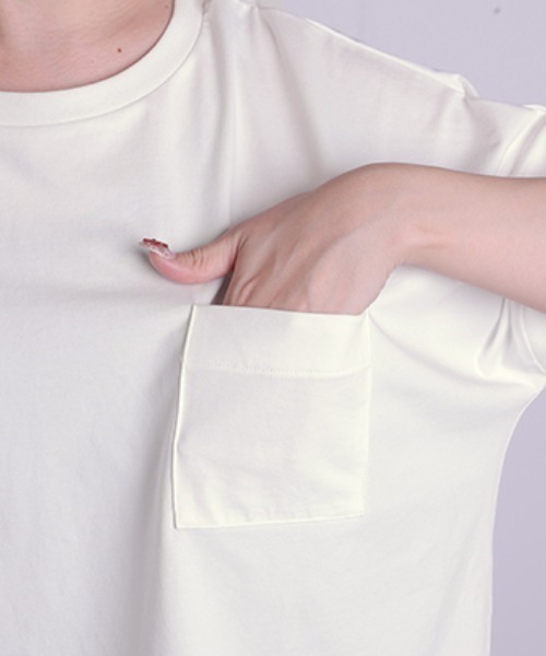 HUG.U(ハグユー)の「「重ね着風」UVカット × 接触冷感 Tシャツ(Tシャツ/カットソー・レディース・レッド/ブラック/ホワイト・FREE)」の16枚目の写真