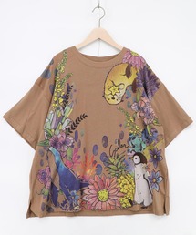 ScoLar | 162707:お花いっぱい水族館柄Tシャツ(Tシャツ/カットソー)