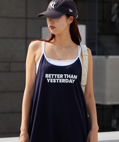 Chick(チック)の「Printed Maxi-Length Camisole Dress / プリントデザイン マキシ丈 キャミソールワンピース きれいめ カジュアル 韓国 レディース コットン 2026年 夏 夏服(ワンピース・レディース・ネイビー/グレー/ピンク/グリーン・FREE)」の4枚目の写真
