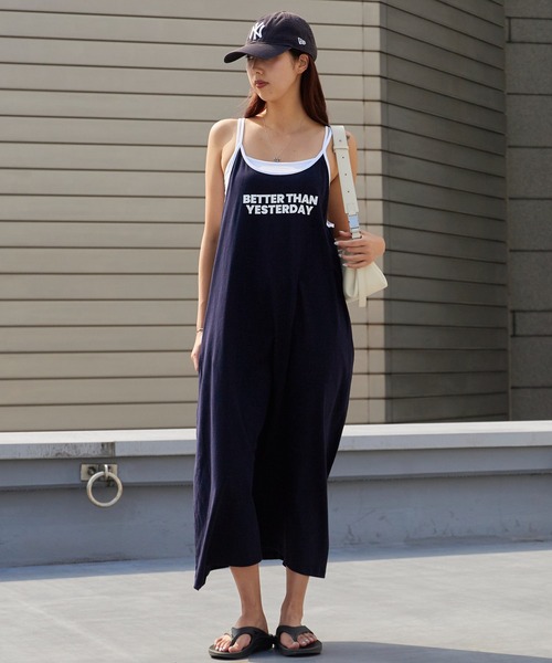 Chick(チック)の「Printed Maxi-Length Camisole Dress / プリントデザイン マキシ丈 キャミソールワンピース きれいめ カジュアル 韓国 レディース コットン 2026年 夏 夏服(ワンピース・レディース・ネイビー/グレー/ピンク/グリーン・FREE)」の22枚目の写真