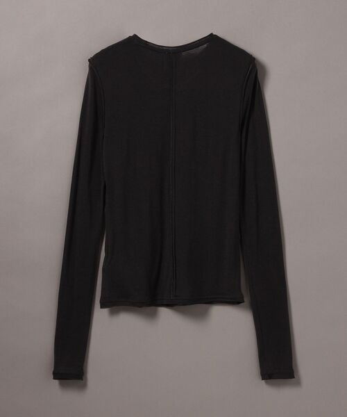 Calvin Klein(カルバン・クライン)の「長袖Tシャツ - ロングスリーブトップ(Tシャツ/カットソー・レディース・イエロー×グリーン/ブラック・XS/S/M)」の14枚目の写真