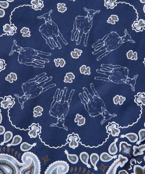 Whim Gazette(ウィムガゼット)の「【Hoaw.×Sampoコラボアイテム】バンダナショッパー(トートバッグ・レディース・ブルー/イエロー/レッド/ベージュ・FREE)」の13枚目の写真