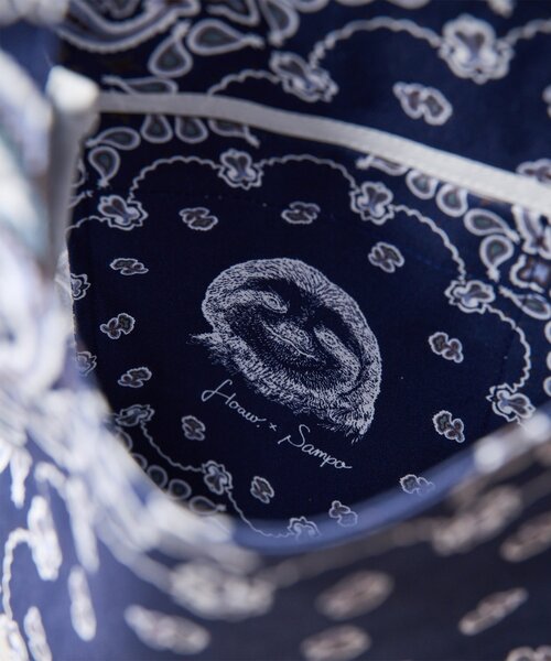 Whim Gazette(ウィムガゼット)の「【Hoaw.×Sampoコラボアイテム】バンダナショッパー(トートバッグ・レディース・ブルー/イエロー/レッド/ベージュ・FREE)」の14枚目の写真