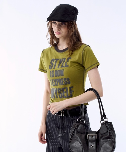 BENUA(ベヌア)の「Vintage buckle shoulder bag - ヴィンテージバックルショルダーバッグ -(ハンドバッグ・レディース・ブラウン/ブラック/グリーン・FREE)」の7枚目の写真