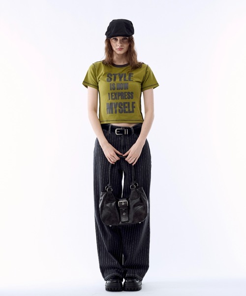 BENUA(ベヌア)の「Vintage buckle shoulder bag - ヴィンテージバックルショルダーバッグ -(ハンドバッグ・レディース・ブラウン/ブラック/グリーン・FREE)」の14枚目の写真