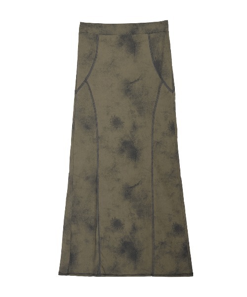 Ameri（アメリ）の「GRUNGE STRETCH SKIRT（スカート・レディース・カーキ/ブラック・SMALL/MEDIUM）」の9枚目の写真