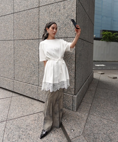 Ameri（アメリ）の「GRUNGE STRETCH SKIRT（スカート・レディース・カーキ/ブラック・SMALL/MEDIUM）」の18枚目の写真