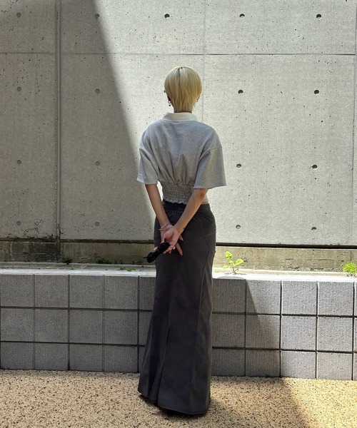 Ameri（アメリ）の「GRUNGE STRETCH SKIRT（スカート・レディース・カーキ/ブラック・SMALL/MEDIUM）」の13枚目の写真