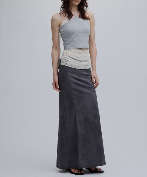 Ameri（アメリ）の「GRUNGE STRETCH SKIRT（スカート・レディース・カーキ/ブラック・SMALL/MEDIUM）」の15枚目の写真