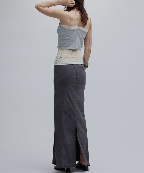 Ameri（アメリ）の「GRUNGE STRETCH SKIRT（スカート・レディース・カーキ/ブラック・SMALL/MEDIUM）」の17枚目の写真