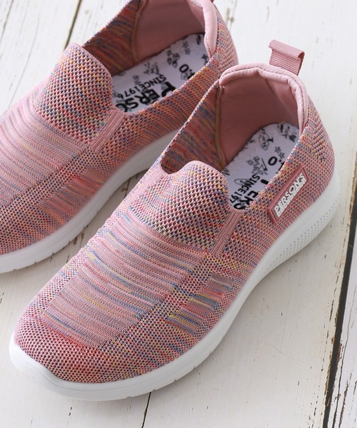 PERSON'S（パーソンズ）の「PERSON'S 軽量ニットスニーカー（スリッポン・レディース・ネイビー/ピンク/ブラック・22.5cm/24.0cm/23.5cm/23.0cm/24.5cm）」の7枚目の写真