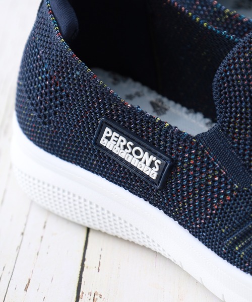 PERSON'S（パーソンズ）の「PERSON'S 軽量ニットスニーカー（スリッポン・レディース・ネイビー/ピンク/ブラック・22.5cm/24.0cm/23.5cm/23.0cm/24.5cm）」の11枚目の写真