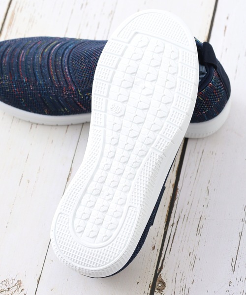 PERSON'S（パーソンズ）の「PERSON'S 軽量ニットスニーカー（スリッポン・レディース・ネイビー/ピンク/ブラック・22.5cm/24.0cm/23.5cm/23.0cm/24.5cm）」の14枚目の写真
