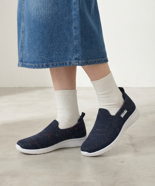 PERSON'S（パーソンズ）の「PERSON'S 軽量ニットスニーカー（スリッポン・レディース・ネイビー/ピンク/ブラック・22.5cm/24.0cm/23.5cm/23.0cm/24.5cm）」の16枚目の写真