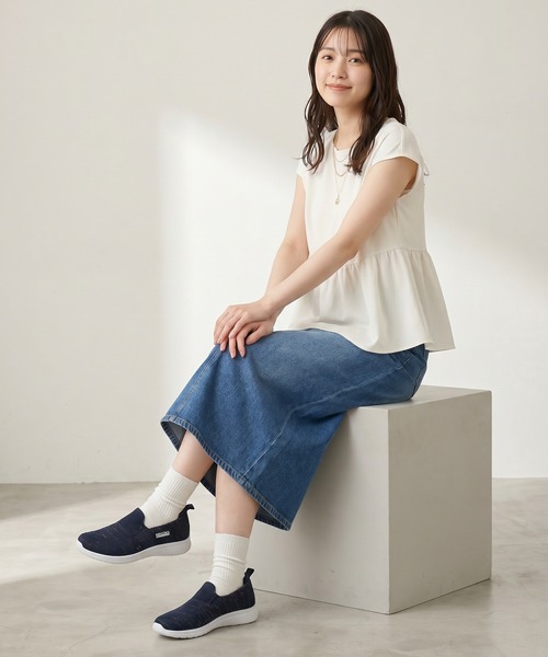 PERSON'S（パーソンズ）の「PERSON'S 軽量ニットスニーカー（スリッポン・レディース・ネイビー/ピンク/ブラック・22.5cm/24.0cm/23.5cm/23.0cm/24.5cm）」の17枚目の写真