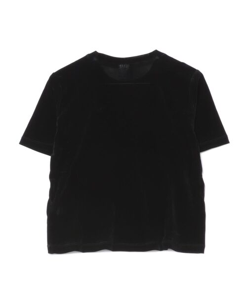 PUMA（プーマ）の「《PUMA》ESS ELEVATED ベロア メッシュ（Tシャツ/カットソー・レディース・ブラック/パープル系その他・L/M/S/XL）」の3枚目の写真