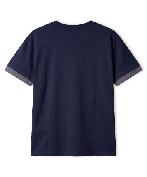 VANNWORKS（バンワークス）の「[クロップ] レイヤードロールアップ半袖Tシャツ (VS0301) ネイビー（Tシャツ/カットソー・レディース・その他・MEDIUM/LARGE/X-LARGE）」の3枚目の写真
