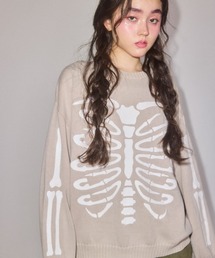 SAFETY PINS BONE ニット
