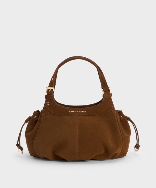 CHARLES & KEITH(チャールズ & キース)の「Lillith ミニリリス ドローストリング トートバッグ(トートバッグ・レディース・ダークブラウン系5・S)」の6枚目の写真