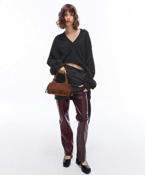 CHARLES & KEITH(チャールズ & キース)の「Lillith ミニリリス ドローストリング トートバッグ(トートバッグ・レディース・ダークブラウン系5・S)」の3枚目の写真