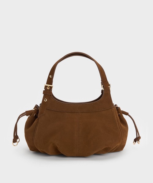 CHARLES & KEITH(チャールズ & キース)の「Lillith ミニリリス ドローストリング トートバッグ(トートバッグ・レディース・ダークブラウン系5・S)」の8枚目の写真