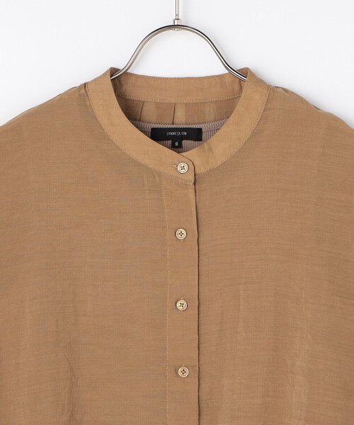 COMME CA ISM(コムサイズム)の「【セットアイテム】シアーシャツ+タンクトップ(Tシャツ/カットソー・レディース・キャメル/ライトグレー/グリーン/ネイビー・MEDIUM/LARGE)」の5枚目の写真