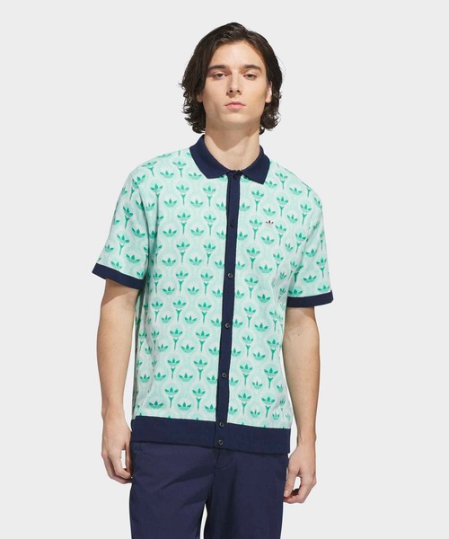 adidas(アディダス)の「オリジナルス ニットポロシャツ【adidas Golf/アディダスゴルフ】(ポロシャツ・メンズ・グリーン・X-LARGE/LARGE/MEDIUM/SMALL/XX-LARGE/3XL)」の8枚目の写真