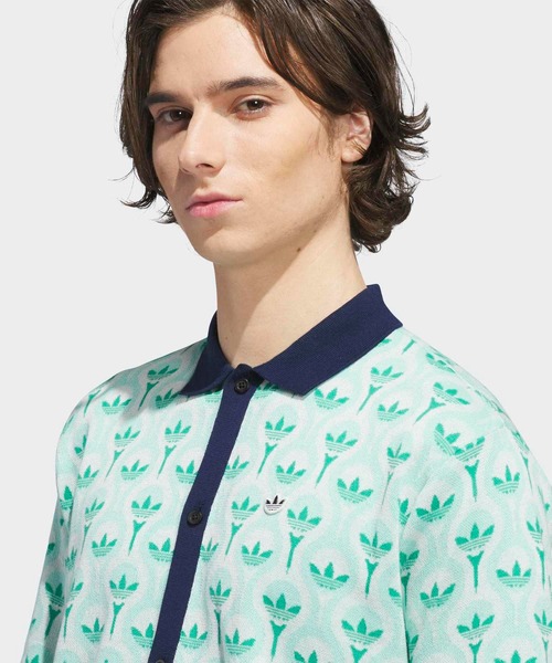 adidas(アディダス)の「オリジナルス ニットポロシャツ【adidas Golf/アディダスゴルフ】(ポロシャツ・メンズ・グリーン・X-LARGE/LARGE/MEDIUM/SMALL/XX-LARGE/3XL)」の10枚目の写真