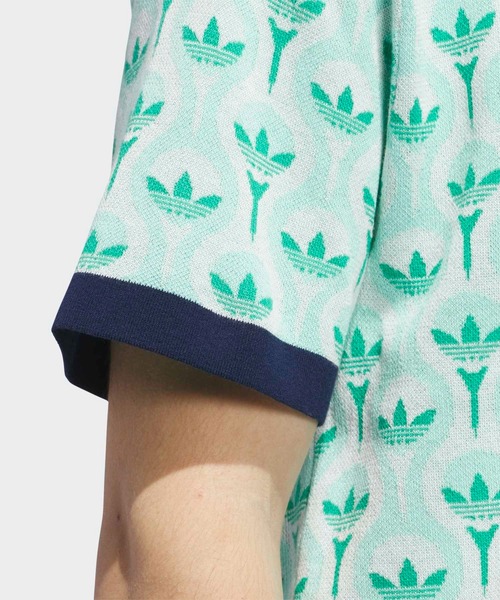 adidas(アディダス)の「オリジナルス ニットポロシャツ【adidas Golf/アディダスゴルフ】(ポロシャツ・メンズ・グリーン・X-LARGE/LARGE/MEDIUM/SMALL/XX-LARGE/3XL)」の11枚目の写真