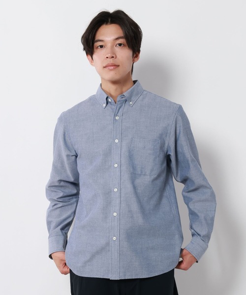 GLOBAL WORK(グローバルワーク)の「イージーケアオックス/ボタンダウンシャツ/680717(シャツ/ブラウス・メンズ・オフホワイト/サックスブルー/バーガンディー・SMALL/X-LARGE/LARGE/MEDIUM)」の21枚目の写真