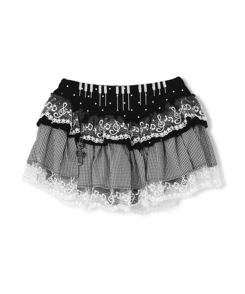 L.H.P(エルエイチピー)の「SIS/エスアイエス/Music Skirt(スカート・レディース・ブラック・M)」の1枚目の写真