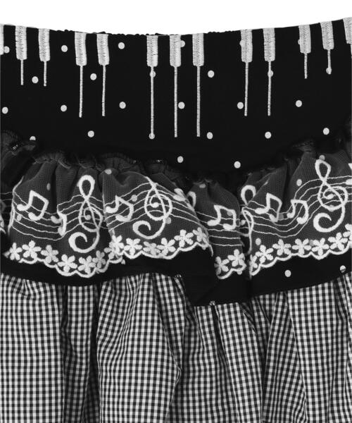 L.H.P(エルエイチピー)の「SIS/エスアイエス/Music Skirt(スカート・レディース・ブラック・M)」の3枚目の写真