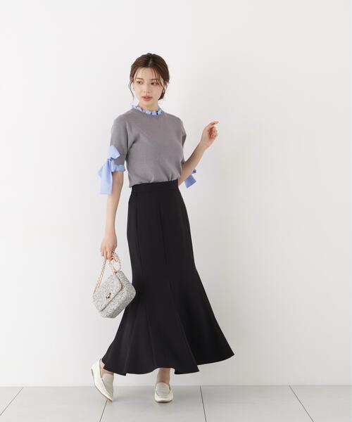 PROPORTION BODY DRESSING(プロポーションボディドレッシング)の「Autumnマーメイドスカート / 1216220900(スカート・レディース・ボルドー/ブラウン系その他/ブラック・MEDIUM/P/S/PSS/SMALL)」の2枚目の写真