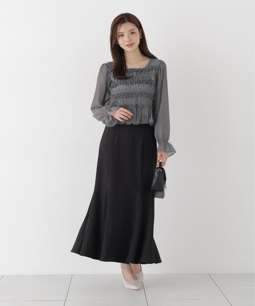 PROPORTION BODY DRESSING(プロポーションボディドレッシング)の「Autumnマーメイドスカート / 1216220900(スカート・レディース・ボルドー/ブラウン系その他/ブラック・MEDIUM/P/S/PSS/SMALL)」の9枚目の写真