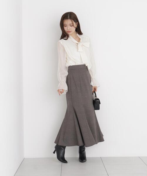 PROPORTION BODY DRESSING(プロポーションボディドレッシング)の「Autumnマーメイドスカート / 1216220900(スカート・レディース・ボルドー/ブラウン系その他/ブラック・MEDIUM/P/S/PSS/SMALL)」の17枚目の写真