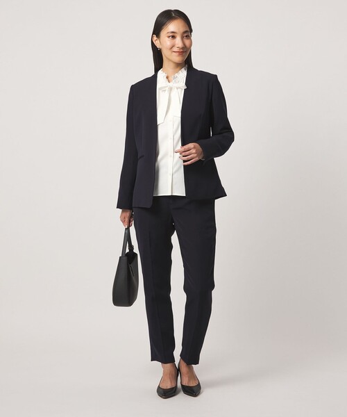 A DAY IN THE LIFE UNITED ARROWS(アデイインザライフユナイテッドアローズ)の「ボウタイ フリルネックブラウス <A DAY IN THE LIFE>(シャツ/ブラウス・レディース・ライトピンク/ホワイト/その他1/ライトブルー・FREE)」の9枚目の写真