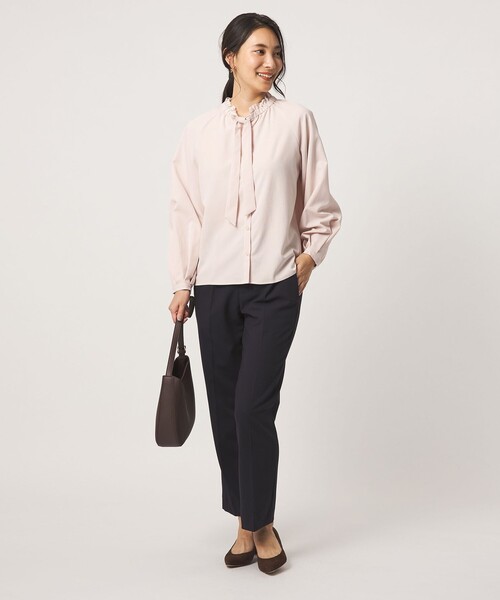 A DAY IN THE LIFE UNITED ARROWS(アデイインザライフユナイテッドアローズ)の「ボウタイ フリルネックブラウス <A DAY IN THE LIFE>(シャツ/ブラウス・レディース・ライトピンク/ホワイト/その他1/ライトブルー・FREE)」の11枚目の写真