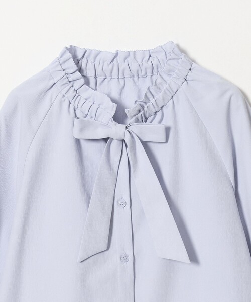 A DAY IN THE LIFE UNITED ARROWS(アデイインザライフユナイテッドアローズ)の「ボウタイ フリルネックブラウス <A DAY IN THE LIFE>(シャツ/ブラウス・レディース・ライトピンク/ホワイト/その他1/ライトブルー・FREE)」の21枚目の写真
