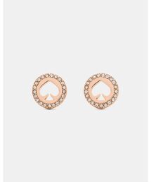 スポット ザ スペード パヴェ ヘイロー ピアス