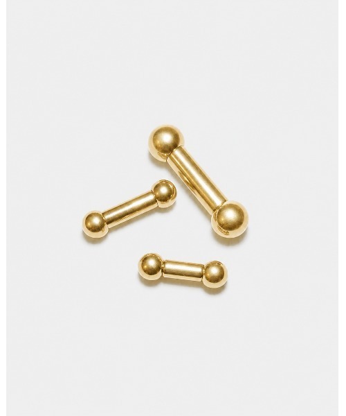 MORPH(モルフ)の「MORPH モルフ バーベル ボディーピアス 6ゲージ 8mm~16mm(ピアス(片耳用)・レディース・ゴールド・8/10/12/14/16)」の1枚目の写真