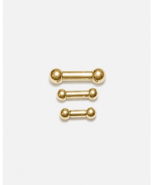 MORPH(モルフ)の「MORPH モルフ バーベル ボディーピアス 6ゲージ 8mm~16mm(ピアス(片耳用)・レディース・ゴールド・8/10/12/14/16)」の2枚目の写真