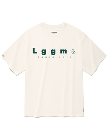 オーバーサイズ LGGM 半袖Tシャツ [オフホワイト]