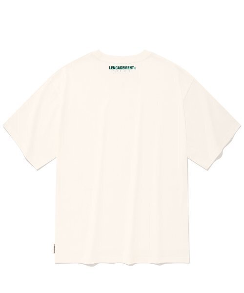 LENGAGEMENT（ランガージュマン）の「オーバーサイズ LGGM 半袖Tシャツ [オフホワイト]（Tシャツ/カットソー・レディース・その他・100/105/95）」の3枚目の写真