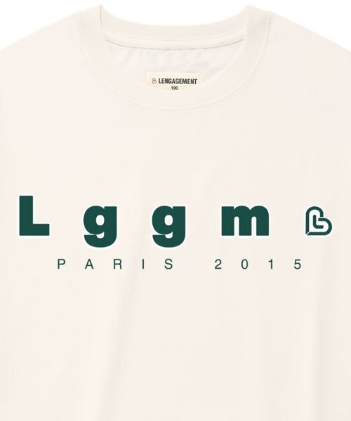 LENGAGEMENT（ランガージュマン）の「オーバーサイズ LGGM 半袖Tシャツ [オフホワイト]（Tシャツ/カットソー・レディース・その他・100/105/95）」の4枚目の写真