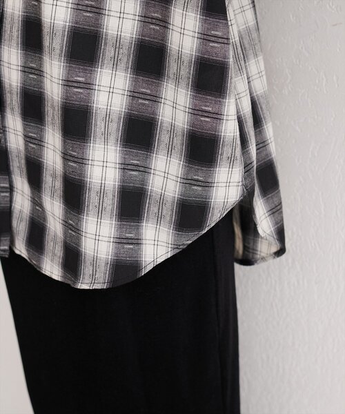 natural couture(ナチュラルクチュール)の「便利なマルチWAYチェックシャツ(シャツ/ブラウス・レディース・ブラウン/ブラック・FREE)」の21枚目の写真
