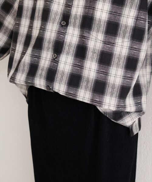 natural couture(ナチュラルクチュール)の「便利なマルチWAYチェックシャツ(シャツ/ブラウス・レディース・ブラウン/ブラック・FREE)」の22枚目の写真