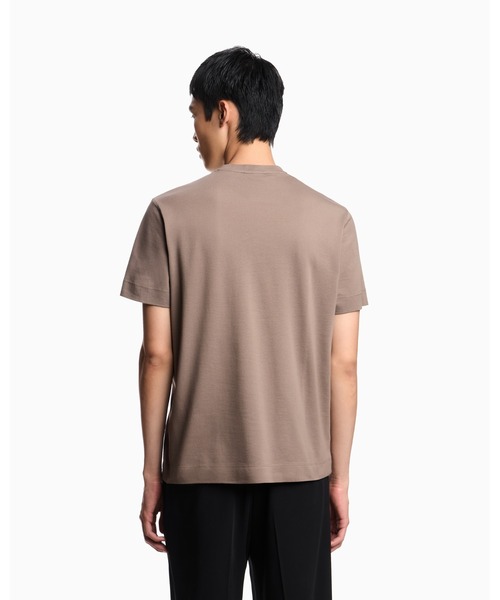 EMPORIO ARMANI(エンポリオアルマーニ)の「【エンポリオ アルマーニ】Tシャツ ピケジャージー イーグルパッチ(Tシャツ/カットソー・メンズ・ブラック/ブラウン・X-LARGE/LARGE/MEDIUM/X-SMALL/SMALL)」の4枚目の写真
