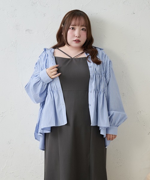 Louiosy】【大きいサイズ】アソートシャーリングシャツ（シャツ 